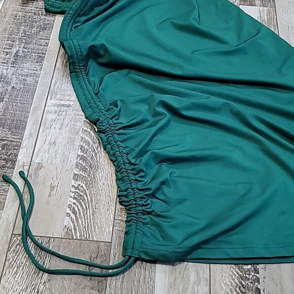 Revolve Superdown Cory Green Ruched Side Dress Size Medium - Picture 7 of 8